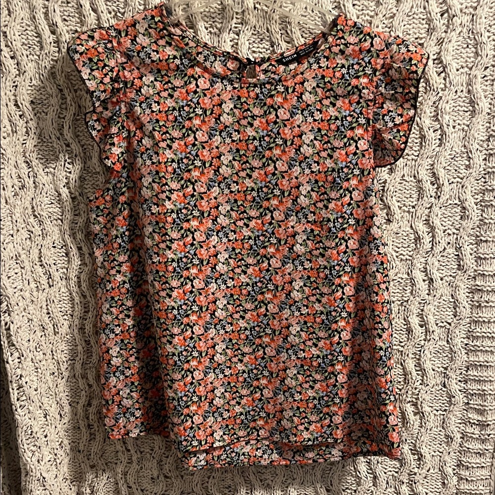 SHEIN Multicolor Floral Blouse